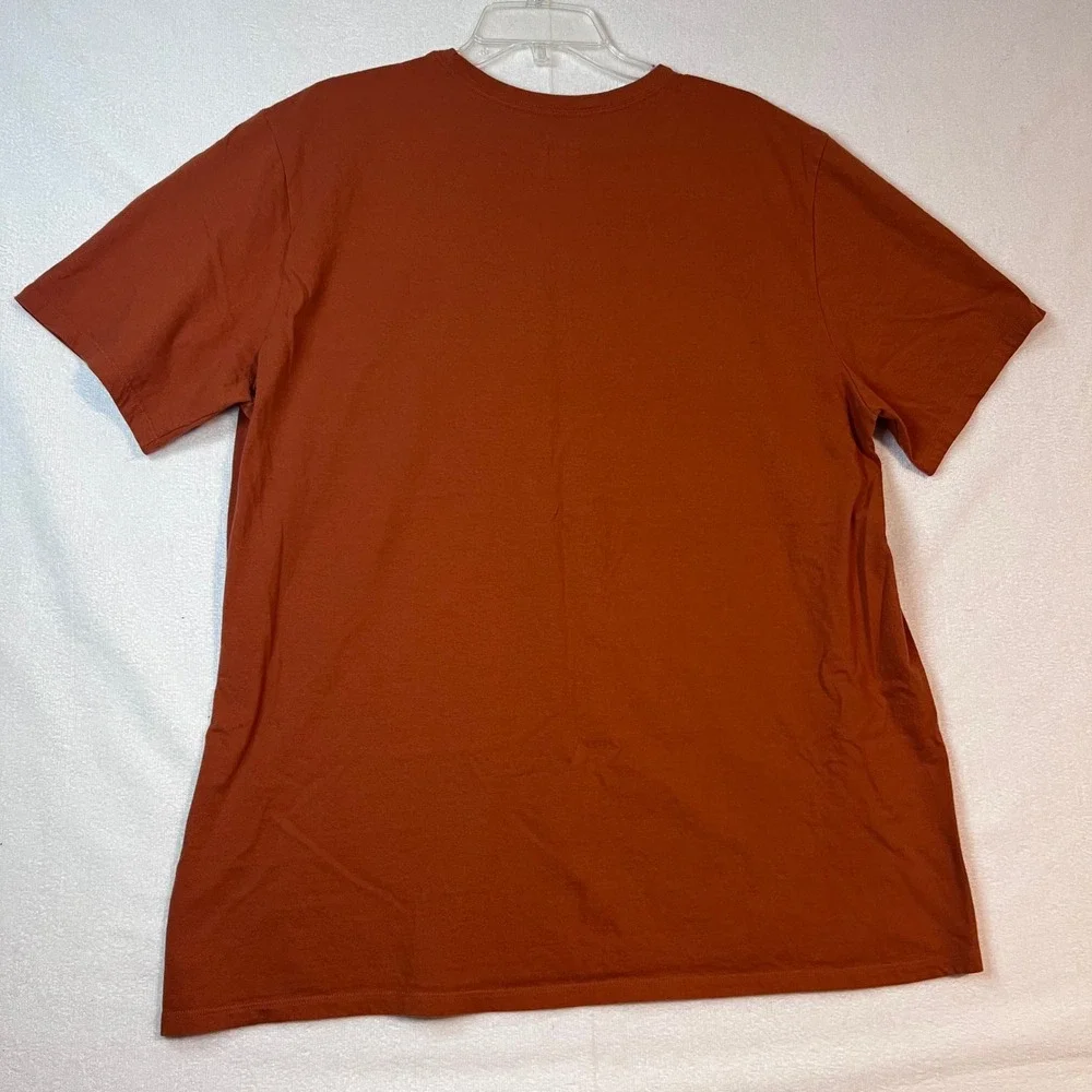 Nike The Nike Tee XXL Mens Athletic‎ Cut T Shirt Burnt Orange Black Swoosh